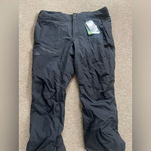L.L. Bean women’s  Black Pants —WILDCAT WATERPROOF INSULATED SNOW PANTS 1X
